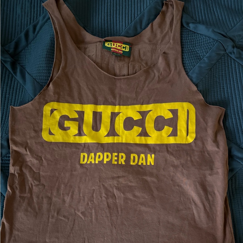 Vintage Gucci Dapper Dan oversized tank top “2018 collection” worn once